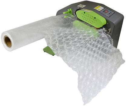 Cycence Air Packaging System Bundle- Automatic Air Bubble Wrap Inflator + 2 Rolls of Heavy Duty Large Bubble Air Cushioning Wrap Film Roll
