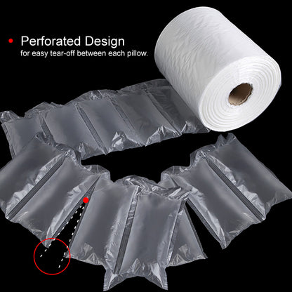 [4 ROLLS] Cycence Air Pillow Space Filler - 8" x 5" x 984 Ft/Roll - Bubble Cushioning Air Pillow Packaging Space Filler…